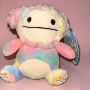 Squishmallow Zaylee Bigfoot SqueezeMallows Target Exclusive Plush NWT Rainbow